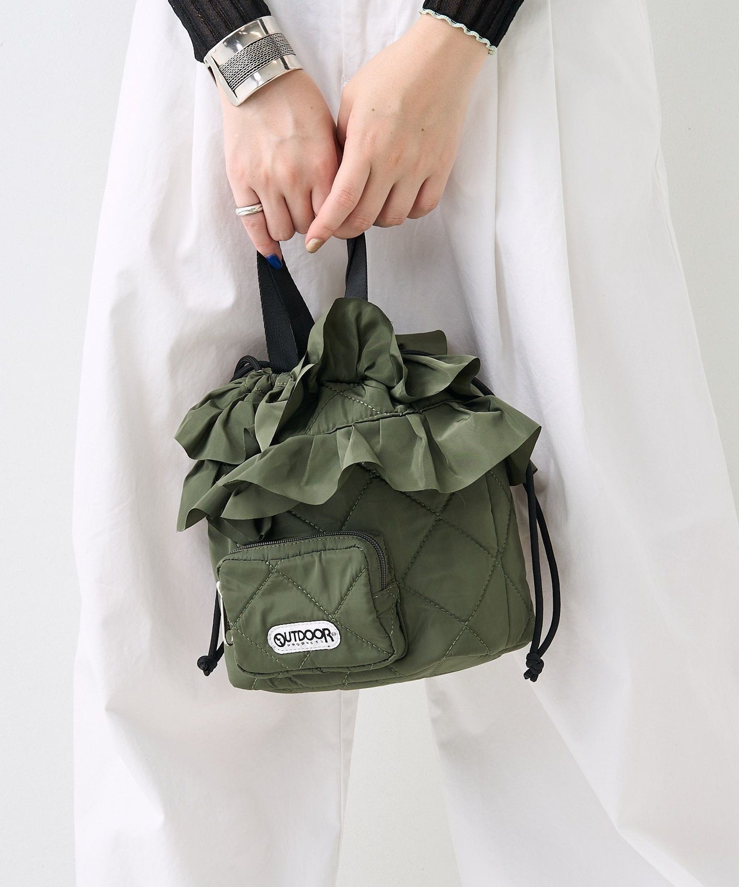 OUTDOOR PRODUCTS × FREAK'S STORE  Frills Pocket Bucket Bag